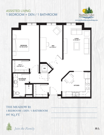 Floorplan of Northern Lakes Senior Living, Assisted Living, Memory Care, Baxter, MN 20
