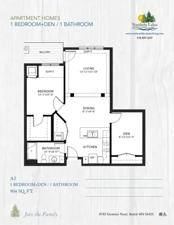 Floorplan of Northern Lakes Senior Living, Assisted Living, Memory Care, Baxter, MN 8
