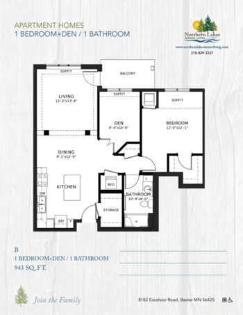 Floorplan of Northern Lakes Senior Living, Assisted Living, Memory Care, Baxter, MN 7