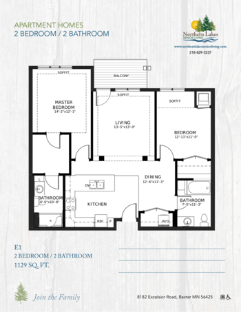 Floorplan of Northern Lakes Senior Living, Assisted Living, Memory Care, Baxter, MN 15