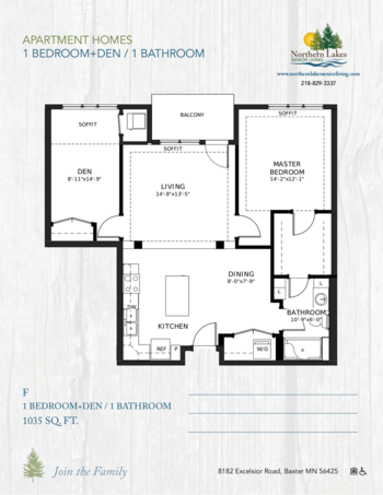 Floorplan of Northern Lakes Senior Living, Assisted Living, Memory Care, Baxter, MN 9