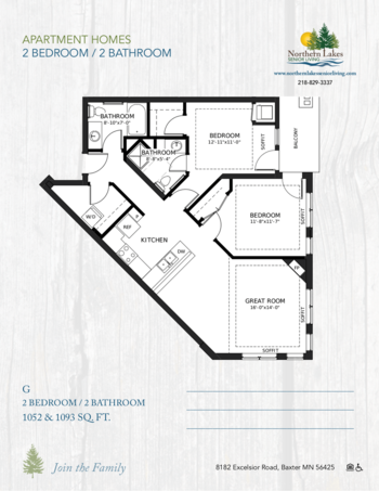 Floorplan of Northern Lakes Senior Living, Assisted Living, Memory Care, Baxter, MN 6