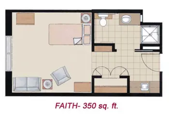 Floorplan of St. Katharine Drexel, Assisted Living, Memory Care, El Reno, OK 1