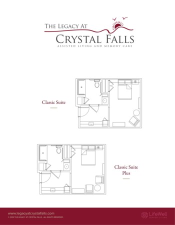 Floorplan of The Legacy at Crystal Falls, Assisted Living, Leander, TX 1