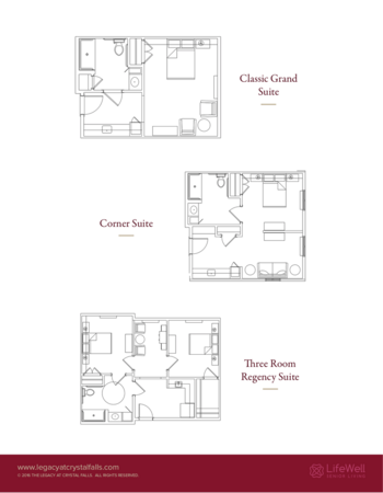 Floorplan of The Legacy at Crystal Falls, Assisted Living, Leander, TX 2