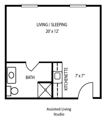 Floorplan of The Residence of Chardon, Assisted Living, Chardon, OH 2