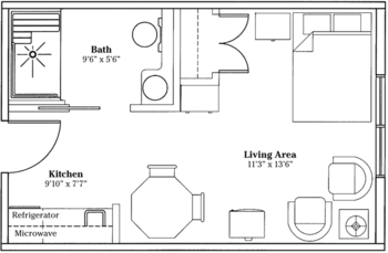 Floorplan of The Villages at Greystone, Assisted Living, Beaver, WV 1