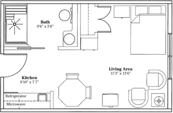 Floorplan of The Villages at Greystone, Assisted Living, Beaver, WV 3