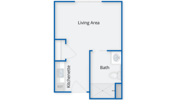 Floorplan of Bay Square at Yarmouth, Assisted Living, Memory Care, Nursing Home, Yarmouth, ME 1