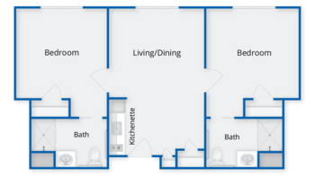 Floorplan of Bay Square at Yarmouth, Assisted Living, Memory Care, Nursing Home, Yarmouth, ME 3