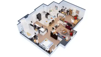 Floorplan of Brightview Arlington, Assisted Living, Arlington, MA 6