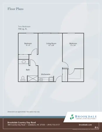 Floorplan of Brookdale Country Day Road, Assisted Living, Goldsboro, NC 3