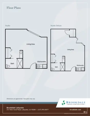 Floorplan of Brookdale Lafayette, Assisted Living, Lafayette, LA 1