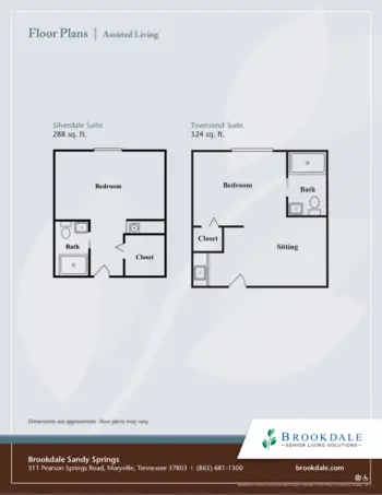 Floorplan of Brookdale Sandy Springs, Assisted Living, Maryville, TN 1