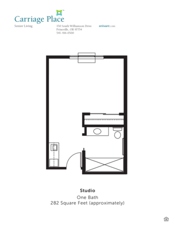 Floorplan of Carriage Place, Assisted Living, Prineville, OR 1