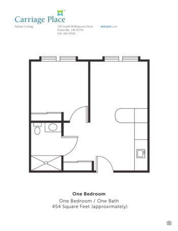 Floorplan of Carriage Place, Assisted Living, Prineville, OR 2