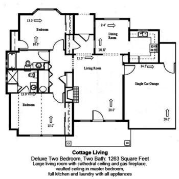 Floorplan of Country Meadows Village, Assisted Living, Woodburn, OR 4