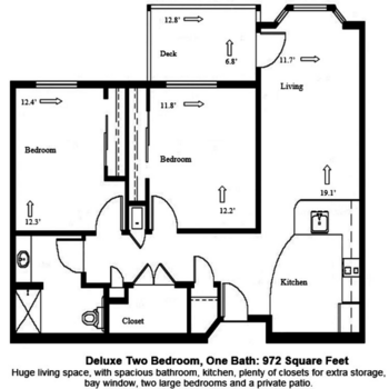 Floorplan of Country Meadows Village, Assisted Living, Woodburn, OR 6