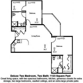 Floorplan of Country Meadows Village, Assisted Living, Woodburn, OR 7