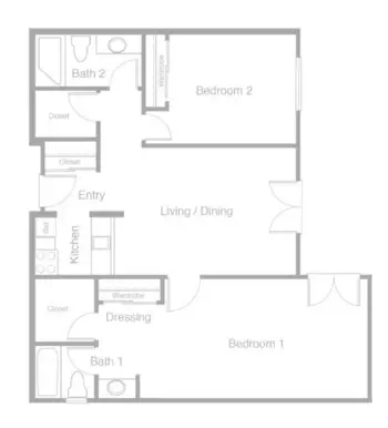 Floorplan of Emerald Care, Assisted Living, Fontana, CA 3