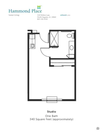 Floorplan of Hammond Place, Assisted Living, North Augusta, SC 1