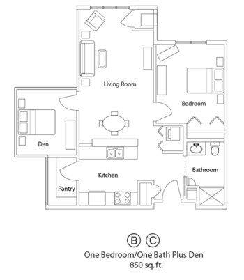 Floorplan of Park Place Memory Care, Assisted Living, Memory Care, Platteville, WI 2