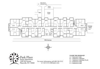 Floorplan of Park Place Memory Care, Assisted Living, Memory Care, Platteville, WI 5