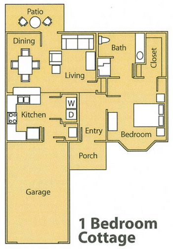 Floorplan of Princeton Village of Palm Coast, Assisted Living, Palm Coast, FL 1