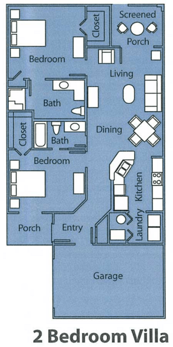 Floorplan of Princeton Village of Palm Coast, Assisted Living, Palm Coast, FL 6
