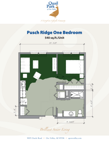 Floorplan of Quail Park of Oro Valley, Assisted Living, Oro Valley, AZ 6