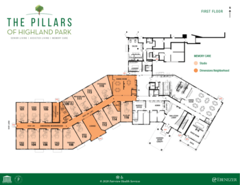 Floorplan of The Pillars of Highlands Park, Assisted Living, Memory Care, Saint Paul, MN 1