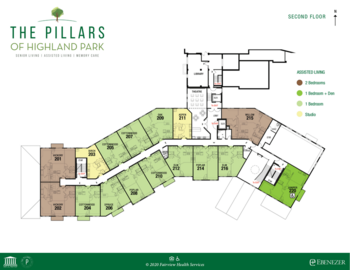 Floorplan of The Pillars of Highlands Park, Assisted Living, Memory Care, Saint Paul, MN 2