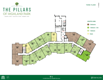 Floorplan of The Pillars of Highlands Park, Assisted Living, Memory Care, Saint Paul, MN 3