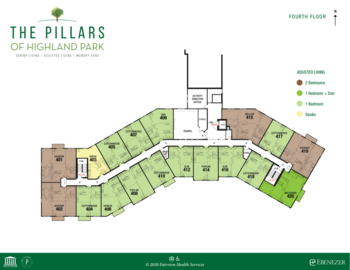 Floorplan of The Pillars of Highlands Park, Assisted Living, Memory Care, Saint Paul, MN 4