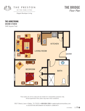Floorplan of The Present of the Park Cliffs, Assisted Living, Dallas, TX 8