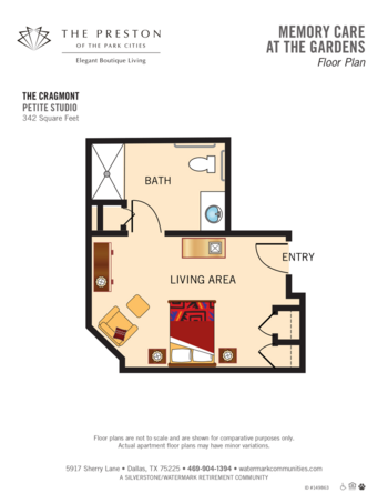 Floorplan of The Present of the Park Cliffs, Assisted Living, Dallas, TX 10