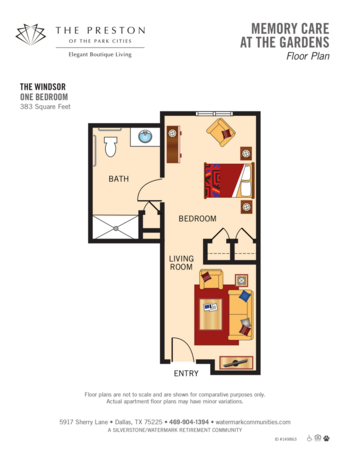 Floorplan of The Present of the Park Cliffs, Assisted Living, Dallas, TX 11