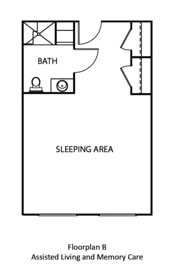 Floorplan of The Waterford at Hidden Lake, Assisted Living, Canton, GA 2