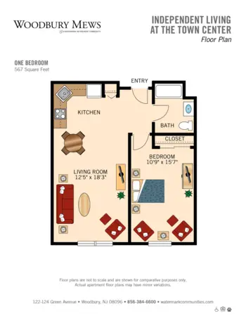 Floorplan of Woodbury Mews, Assisted Living, Woodbury, NJ 3