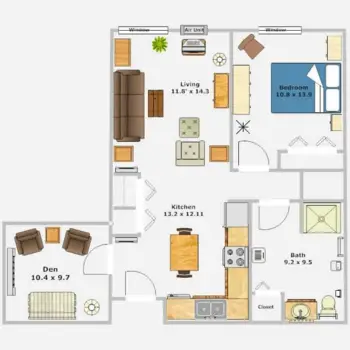 Floorplan of Appleton Retirement Community, Assisted Living, Appleton, WI 2