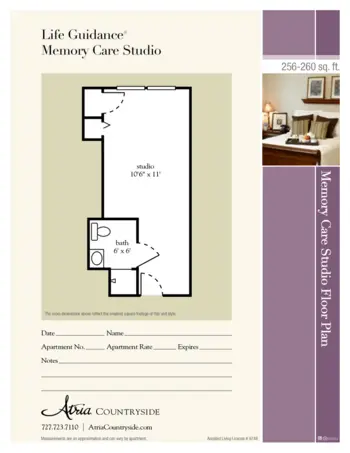 Floorplan of Atria Countryside, Assisted Living, Clearwater, FL 5