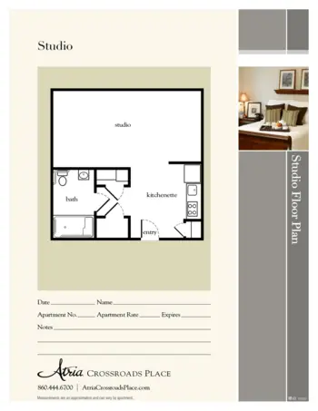 Floorplan of Atria Crossroads Place, Assisted Living, Waterford, CT 1