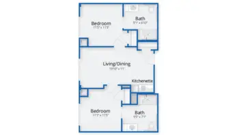 Floorplan of Benchmark Senior Living at Clapboardtree, Assisted Living, Norwood, MA 2
