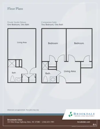 Floorplan of Brookdale Eden, Assisted Living, Eden, NC 2