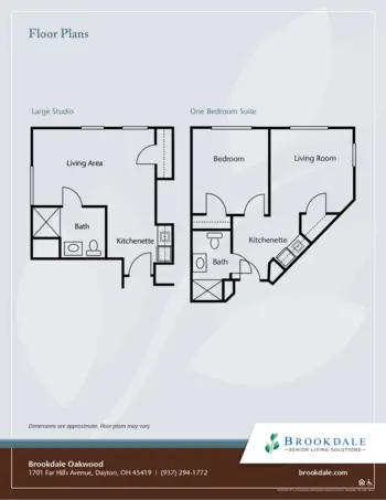 Floorplan of Brookdale Oakwood, Assisted Living, Oakwood, OH 2