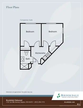 Floorplan of Brookdale Oakwood, Assisted Living, Oakwood, OH 3