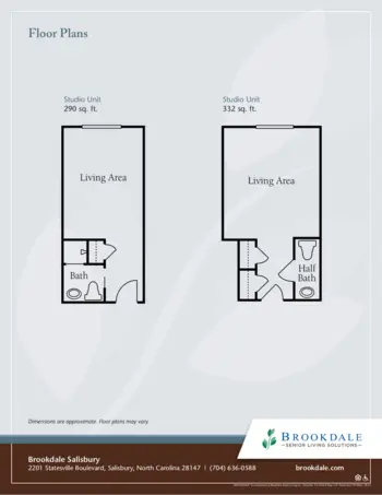 Floorplan of Brookdale Salisbury, Assisted Living, Salisbury, NC 1
