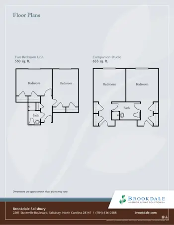 Floorplan of Brookdale Salisbury, Assisted Living, Salisbury, NC 3