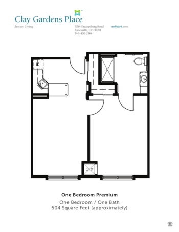 Floorplan of Clay Gardens Place, Assisted Living, Zanesville, OH 4