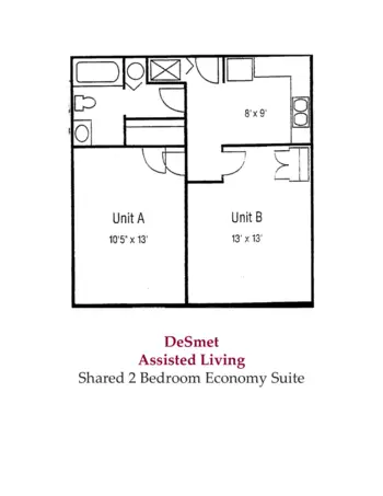 Floorplan of DeSmet Retirement Community, Assisted Living, Florissant, MO 2